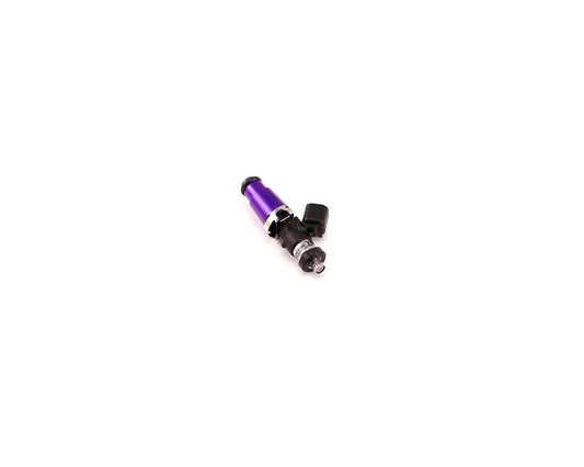 Injector Dynamics - ID1050-XDS, USCAR Connector, 60mm length, 14 mm (purple) adaptor top, Denso lower cushion