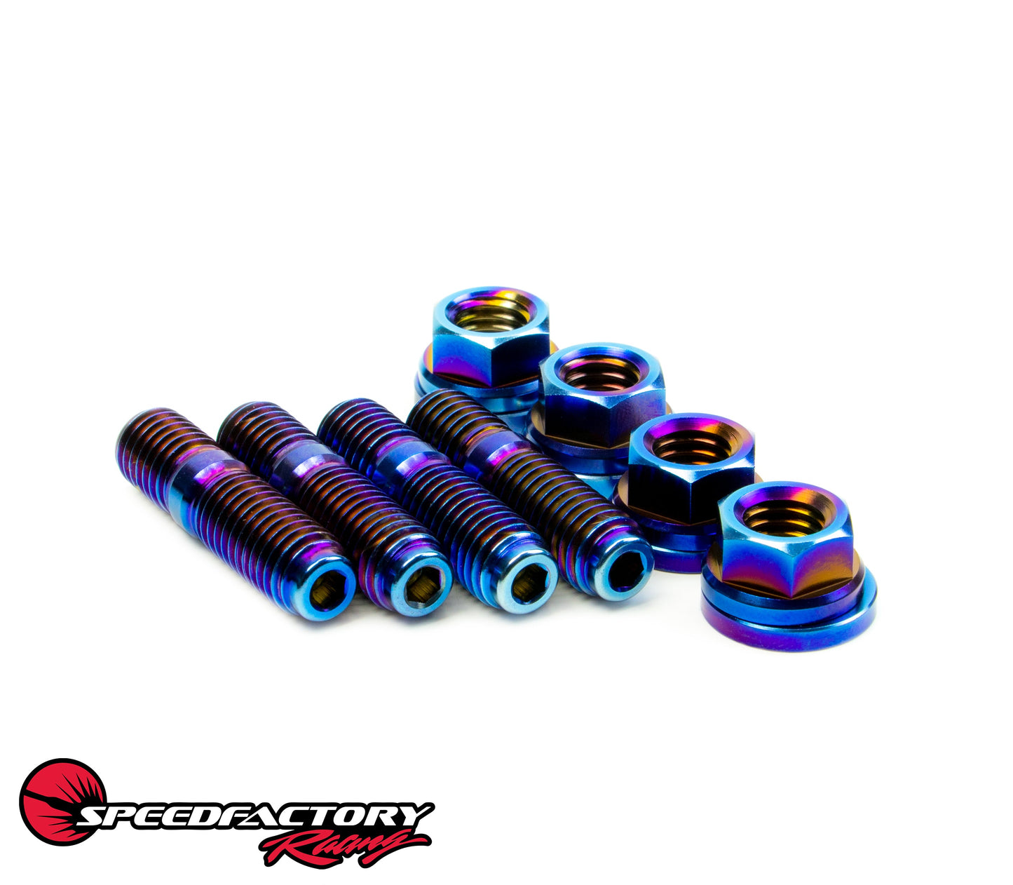 SpeedFactory Racing Titanium Turbo to Manifold Stud Kit – 4pc