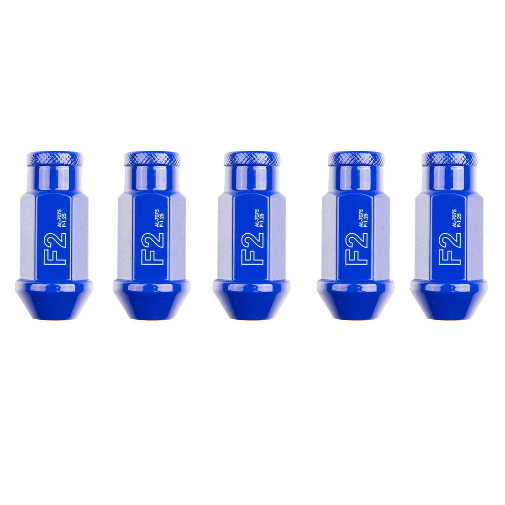 F2 Function & Form Lug Nuts M12x1.25 Blue