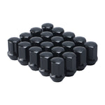 F2 Steel Lug Nuts M12x1.25 w/ Lock Kit, Black