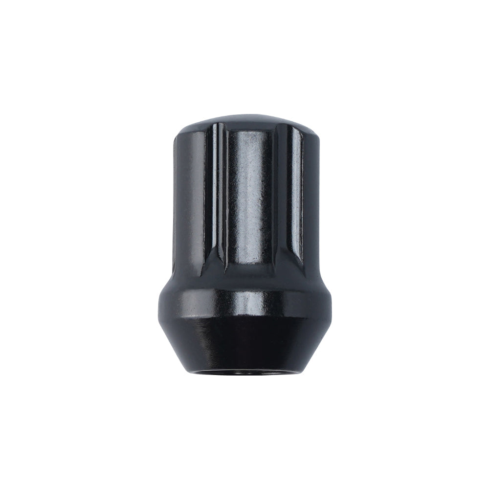 F2 Steel Lug Nuts M12x1.25 w/ Lock Kit, Black