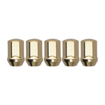 F2 Steel Lug Nuts M12x1.25 w/ Lock Kit, Gold