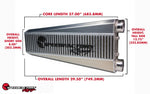 SpeedFactory HP Vertical Flow Intercooler (K-Series, 1000HP) Same Side Inlet / Outlet