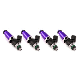 Injector Dynamics - ID2600-XDS, for SR20DET RWD. Top feed only. 14mm (purple) adapter tops,  14mm lower o-ring. Set of 4.