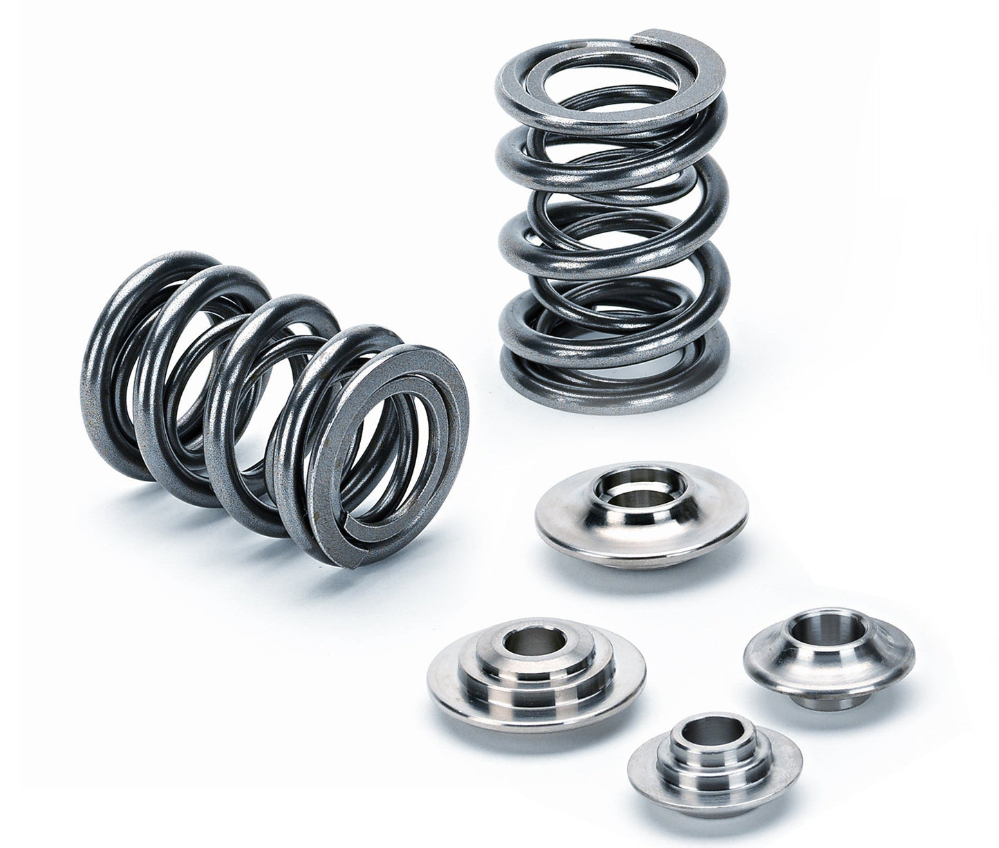 Supertech Performance SPR-TS1012 Dual Spring diam 27.20/20/15.20mm, CB:20mm/ 80lbs@34mm / 200 lbs@12.5mm lift/ Rate: 9.6lbs/mm / Chrome Silicon Vanadium